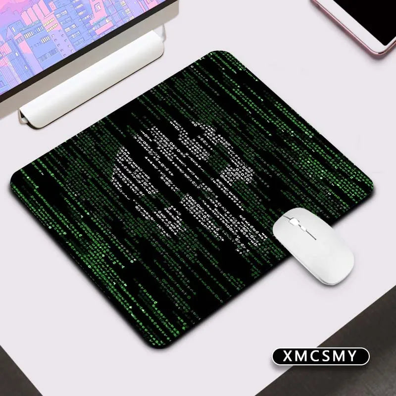 Matrix Binary Code Keyboard Pad Mouse Deskmat Computer Mat Pc Gaming Accessories Mousepad Gamer Mausepad Mats Cabinet Mause Pads