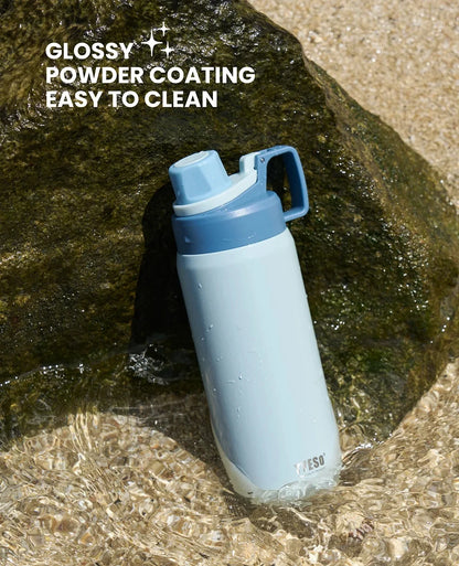 Tyeso 600ML Water Bottle With Eye Sticker Insulated Leak-Proof Fitness Flask Vacuum Flasks for Sport for Outdoor Workouts Travel