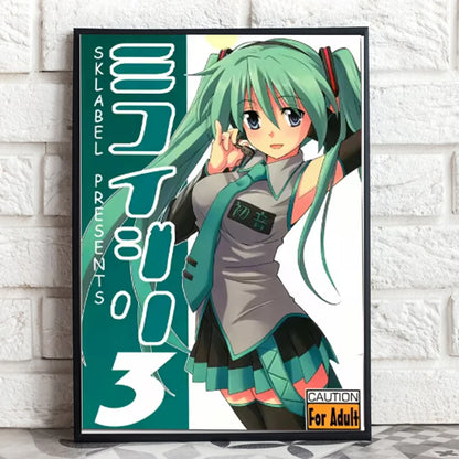 24 Styles Hatsune Miku Anime Poster MIKU Magazine Bedroom Dormitory Studio Decorative Painting Photography Wallpaper DIY Gifts