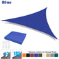 Triangle Sun Shade Sail Canopy UV Block Sun Shelter with Fixing Kits for Outdoor Patio Pool Beach Backyard Garden Sunscreen Tent