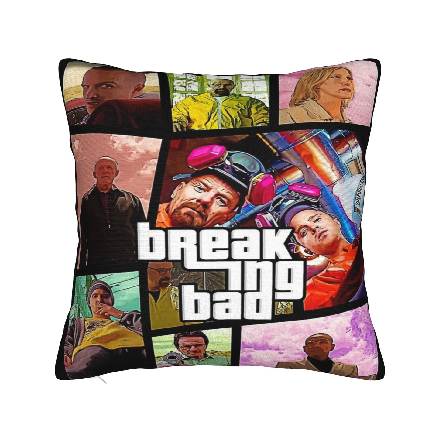 Saul Goodman Actor Square Pillow Case Breaking Bad Cushion Covers Customized Zippered Decorative Pillowcase for Sofa 40*40cm