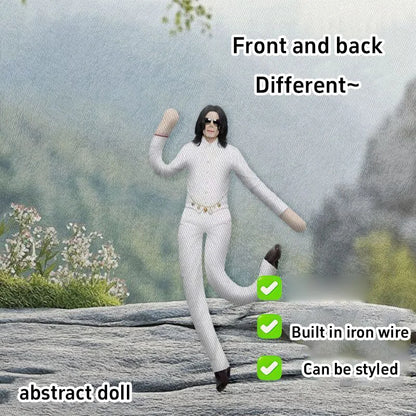 Michael Jackson Doll Flexible Movable Joint Toy Built In Wire Frame Can Pose Shaped Supporting Doll Abstract Pop Gift Room Decor