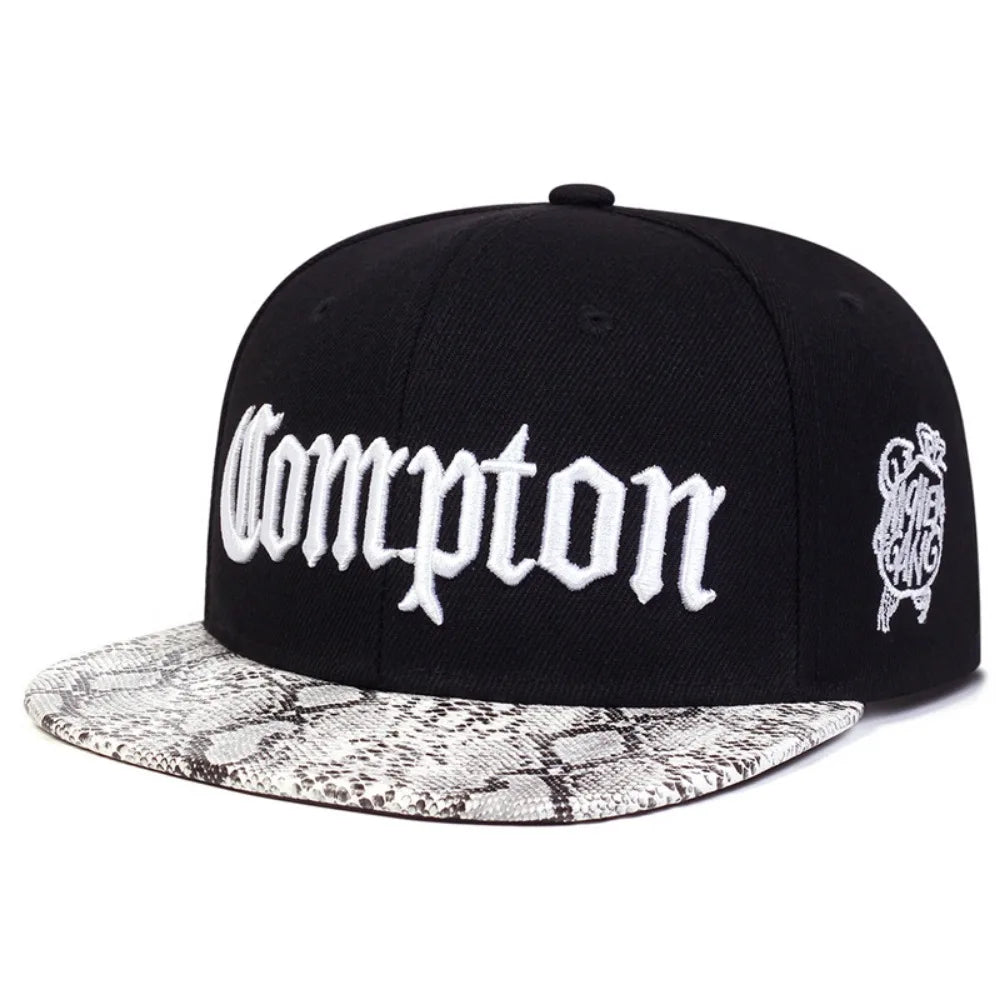 Men's Spring and Summer Hip-hop Hats Wide-brimmed Letters Camouflage Baseball Caps Youth Trendy Handsome Flat-brimmed Hats