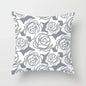 European Gray Pillowcase Geometric Pillow Cover Sofa Cushion Cover Garden Throw Pillows Hotel Outdoor Cushions car Chair 45X45cm
