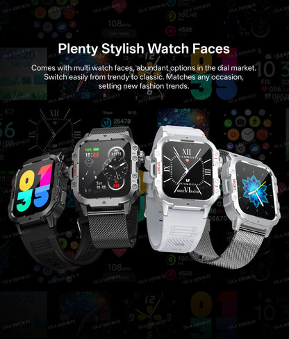 2026 New SmartWatch Men Militray Outdoor GPS Sport Watches Heart Rate Sleep Waterproof Smart Watch IOS Android