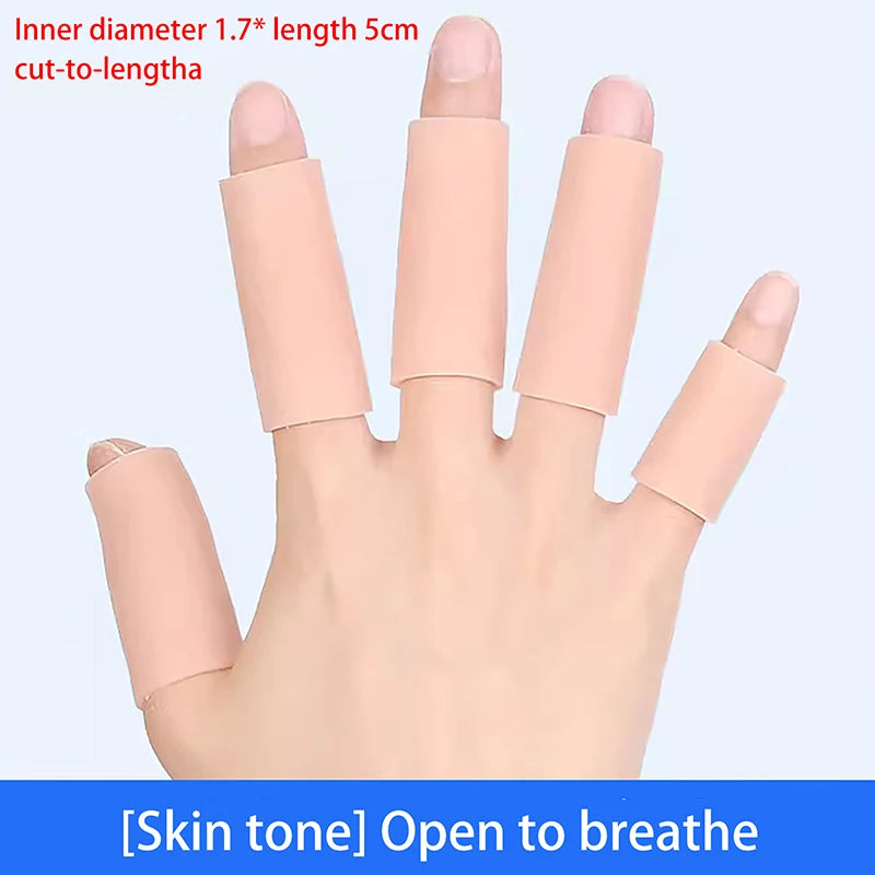 10 Pcs Silicone Finger Cot Gel Finger Protector Fingers Brace Support Gloves