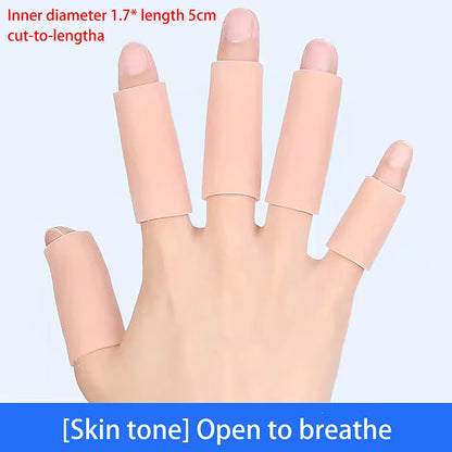 10 Pcs Silicone Finger Cot Gel Finger Protector Fingers Brace Support Gloves