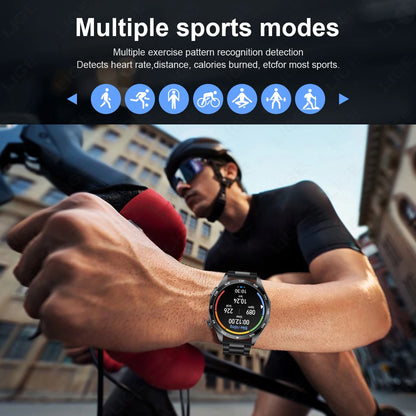 LIGE Micro Physical Examination ECG Smart Watch Men Bluetooth Call Heart Rate Blood Pressure Oxygen Health Smartwatch 2025 New