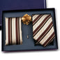 Elegant Ties For Men Classic Paisly Neck Tie Pocket Square Brooch Set With Gift Box Mens Business Wedding Suit Accessories