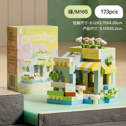 Mini Brick Building Set Rose Flower Model, Creative DIY Building Block Kit for Desk Decor, Birthday Gift for Adults and Teens