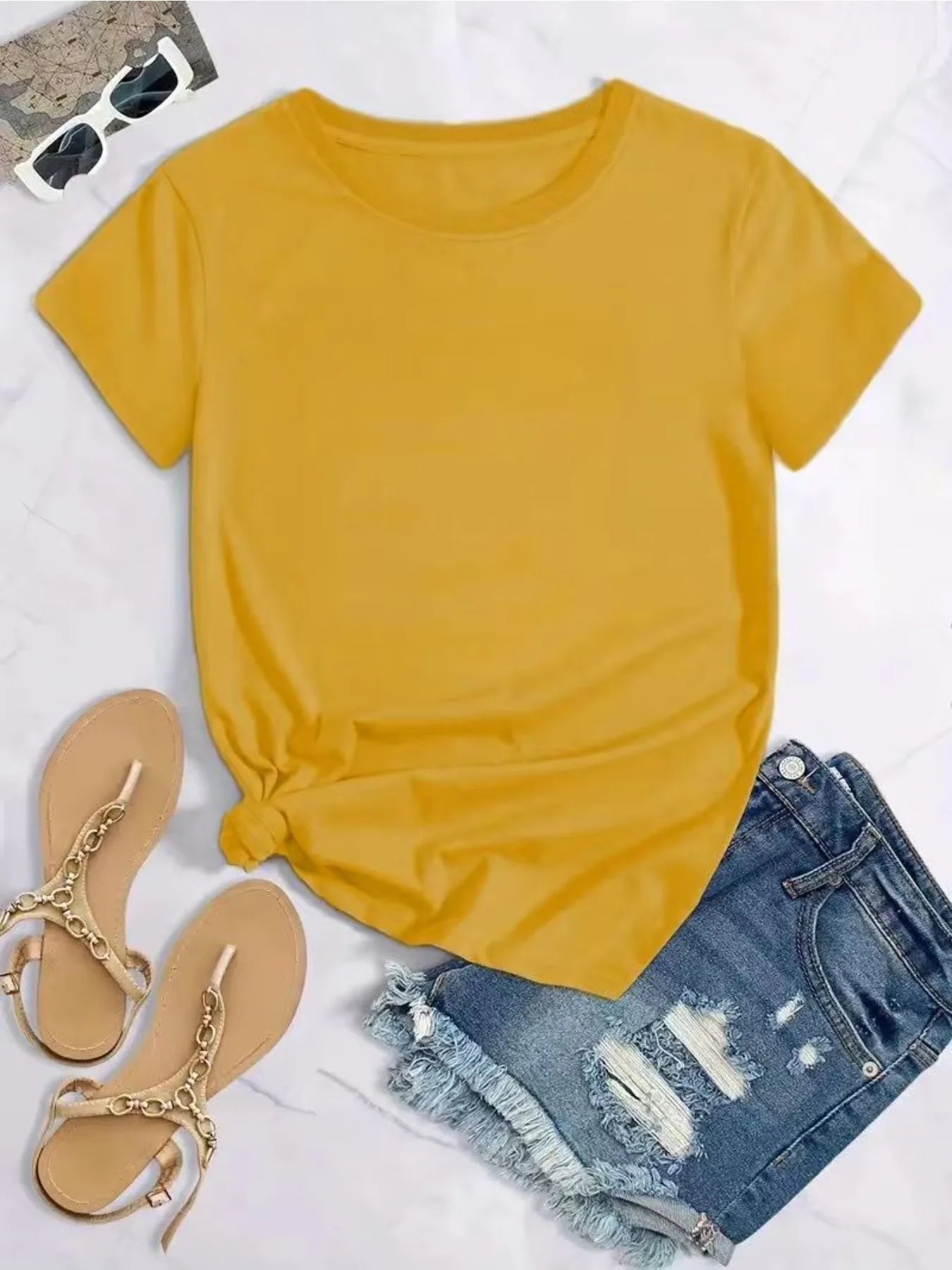 With God All Things Are Possible Women's Tee, Sunflower Butterfly Yellow Top