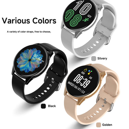 Smart Watch HD Touch Screen Heart Rate Sleep BP Health Monitoring For Android&IOS Phone BT Call Sport Smartwatch For Men Women