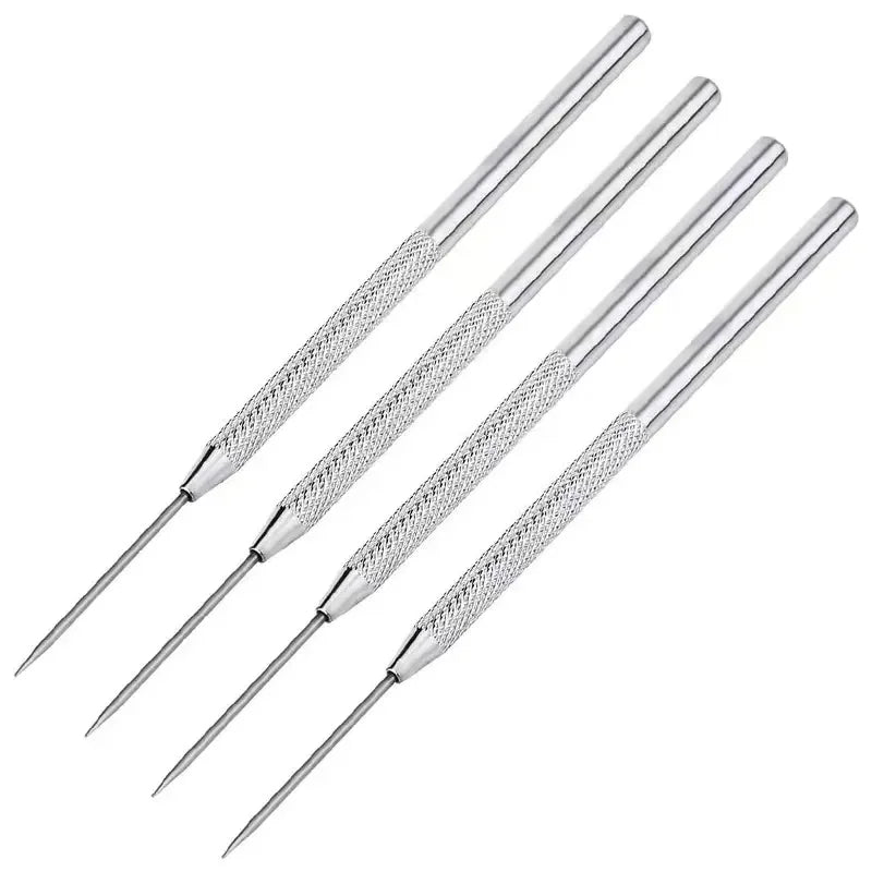 4pcs Aluminum Stick Detailing Needle Clay Tool Pottery Ceramics Tools Polymer Clay Sculpting Modeling DIY Tool Cake Accessories