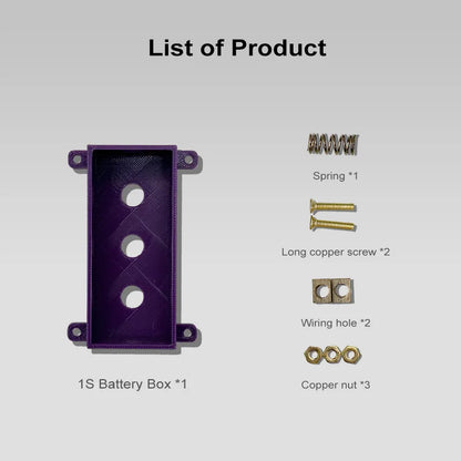 DIY Battery Case/32700 Weld-free Battery Box/Holder Pure Copper 12A High Current Lithium Battery in parallel in series