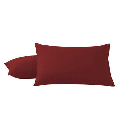 2Pcs Pack Microfiber Pillowcases Solid Color, Envelope Closure, Machine Washable, Woven Fabric, for Bedroom, Living Room