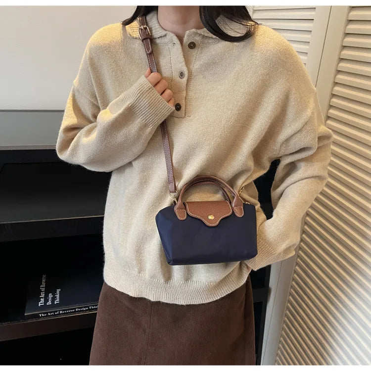 Retro Casual Fashion Ladies Shoulder Bag Stylish Trendy Crossbody Bag Quality Small Square Bag Urban Minimalist Style Polyest...