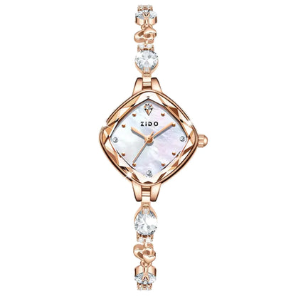 UTHAI Women Watch Brand Red High Beauty Luxury Crystal Diamond Metal Bracelet Waterproof Diamond Female Fashion Clock Watches