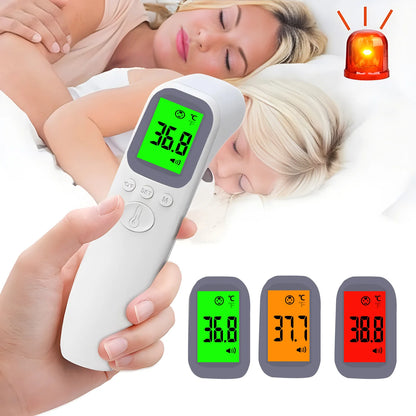 Infrared Ear Thermometer Forehead Non-Contact Medical Termometro LCD Body Fever Baby/Adult Temperature Measure