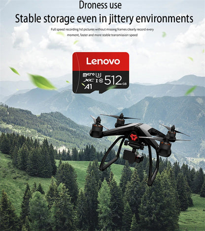 Lenovo High Speed Memory Card 1TB Cartao De Memoria 512GB Micro SD Card 256GB Class 10 TF Flash Card For Phone Tablet UAV NEW