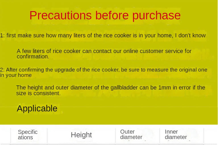 Electric pressure cooker liner stainless steel 304 non-stick pan universal old-fashioned rice cooker lining