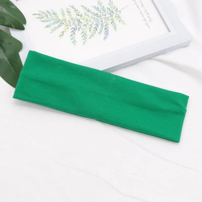 Elastic Cotton HairBand Fashion Headbands for Women Men Solid Running Fitness Yoga Hair Bands Stretch Makeup Hair Accessories