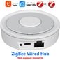 Tuya ZigBee Wireless/Wired Smart Gateway Hub Bridge Remote Linkage Devices WiFi Central Control Host Works With Smart Life APP