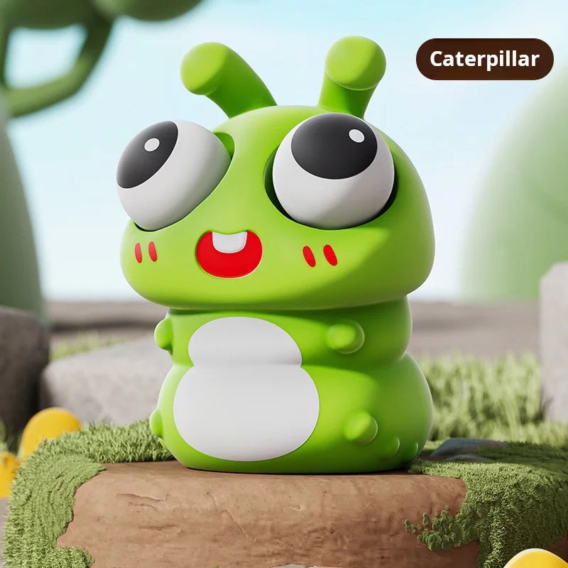 Cartoon Figure Bubble Blowing Decompression Toy for Children Pet Puffs Bubbles Pinch Artifact Soft Toys for Stress Relief