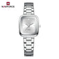 NAVIFORCE Women Quartz Watch Retro Fashion 3ATM Waterproof Stainless Steel High Quality Durable Elegant Daily Ladies Wristwatch