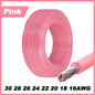 12Colors 1007 Stranded Electric Wire 5/10M 30/28/26/24/22/20/18/16AWG PVC Insulated Tinned Plating Copper Cable for DIY LED Line