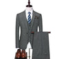 Linen Suit (Blazer+ Vest+Pants) Men's Fashion Hosts British Style Work Business Wedding Casual Art Style Elegant Gentleman Suit