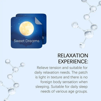 Gentle Safe Sleep Support Acupoint Patches Deep Relaxing Anti‑Insomnia Stickers Stress Fatigue Reliever Portable Sleep Aid Patch