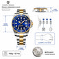 PAGANI DESIGN Men Watches Automatic Watch Mechanical Watch Sapphire Glass Stainless Steel Luminous Date Reloj Hombre Luxury Wris