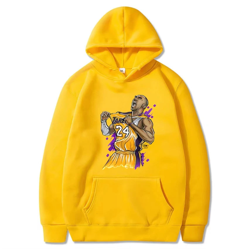Lakers Kobe Bryant Printed Spring and Autumn Hoodie Unisex Casual Classic Simple Cool Sportswear