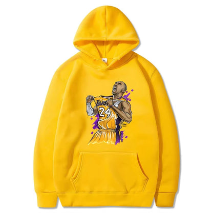 Lakers Kobe Bryant Printed Spring and Autumn Hoodie Unisex Casual Classic Simple Cool Sportswear