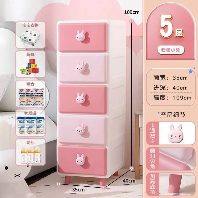 Cute Children Nightstands Nordic Pink Korean Children Nightstands Corner Cabinets Nachtkastje Kids Bedroom Furniture YN50CN