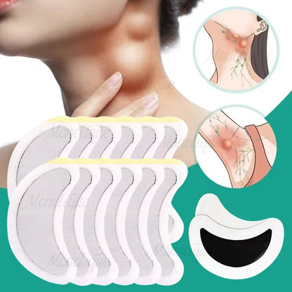 6/60 PCS Neck Anti-Swelling Sticker Thyroid Gland Care Patches Lymphatic Detox Patch Anti Swelling Lymph Node Patches