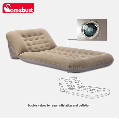 CAMEBUST Inflatable Sofa Bed Lounge Camping Inflatable Sofa Garden Outdoor Airbed for Balcony Portable Folding Inflatable Couch