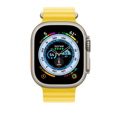 Ocean Strap for apple watch Band 44mm 40mm 45mm 41mm 49mm 46mm silicone correas bracelet iWatch series 7 5 6 3 se 8 Ultra 2 9 10