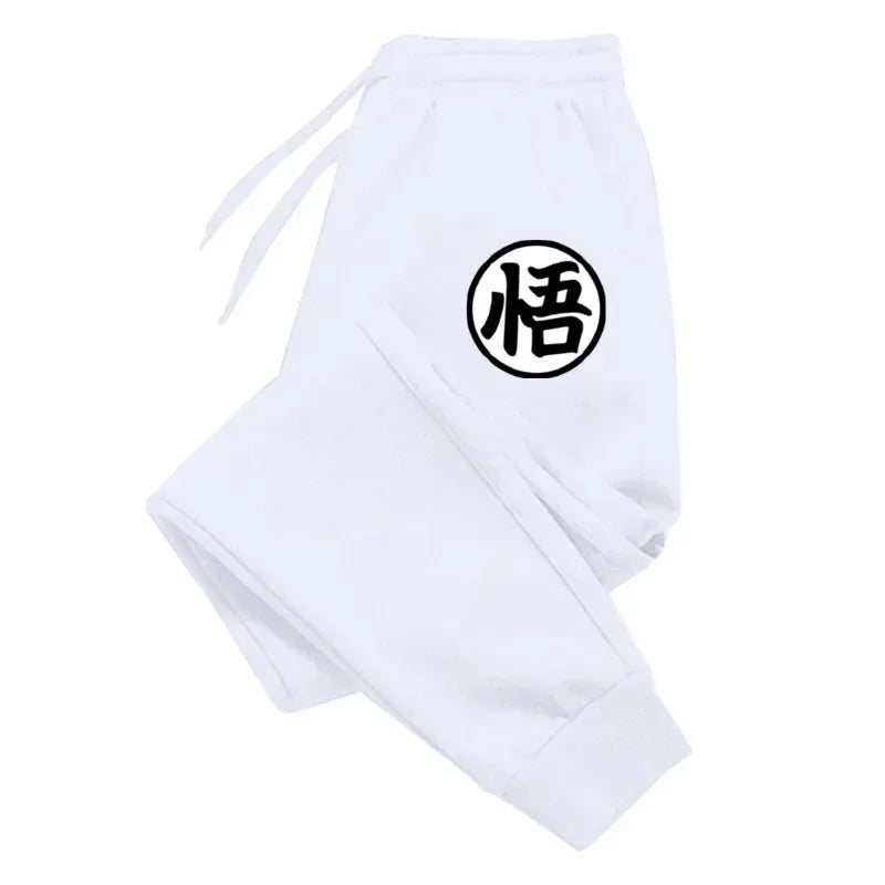 Fitness men's sports pants, long pants, sportswear, jogging pants, Japanese anime Goku printed hip-hop streetwear