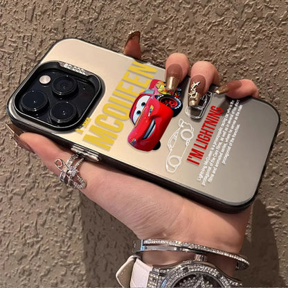 Cars Lightning McQueen PC Hard Phone Case for iPhone 17 Air 16 15 11 12 14 13 Pro Max XS X XR Plus 8 7 SE 2020 Shockproof Cover