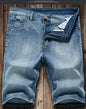 2026 Summer Shorts Jeans Men Denim Pants Stretch Dark Blue Fashion Design Men's Jeans Slim Straight Male Short Jeans Hombre