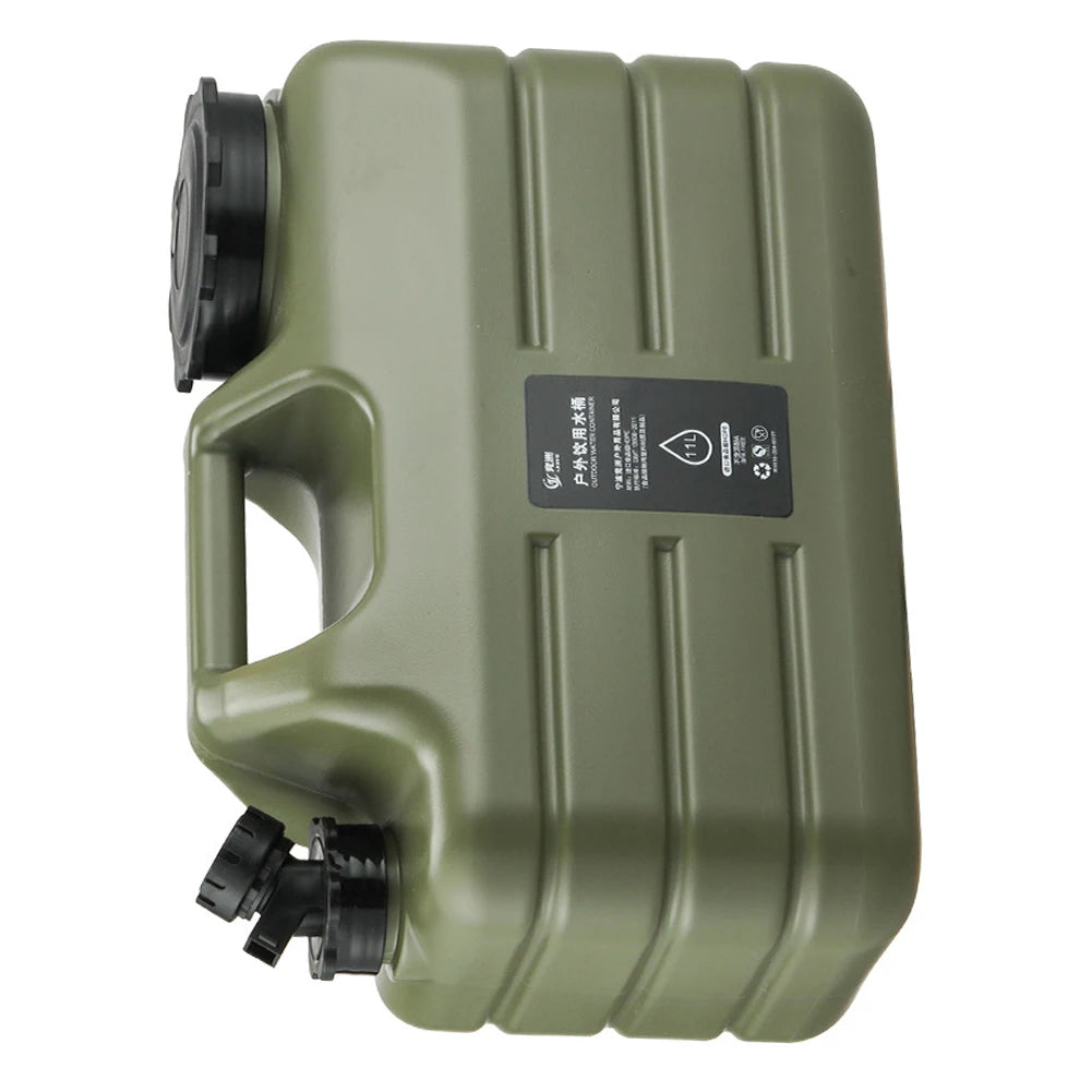 11L Outdoor Water Bin Large Capacity for Camping Fishing Picnic Hiking Portable Drinking Water Canister with Detachable Faucet