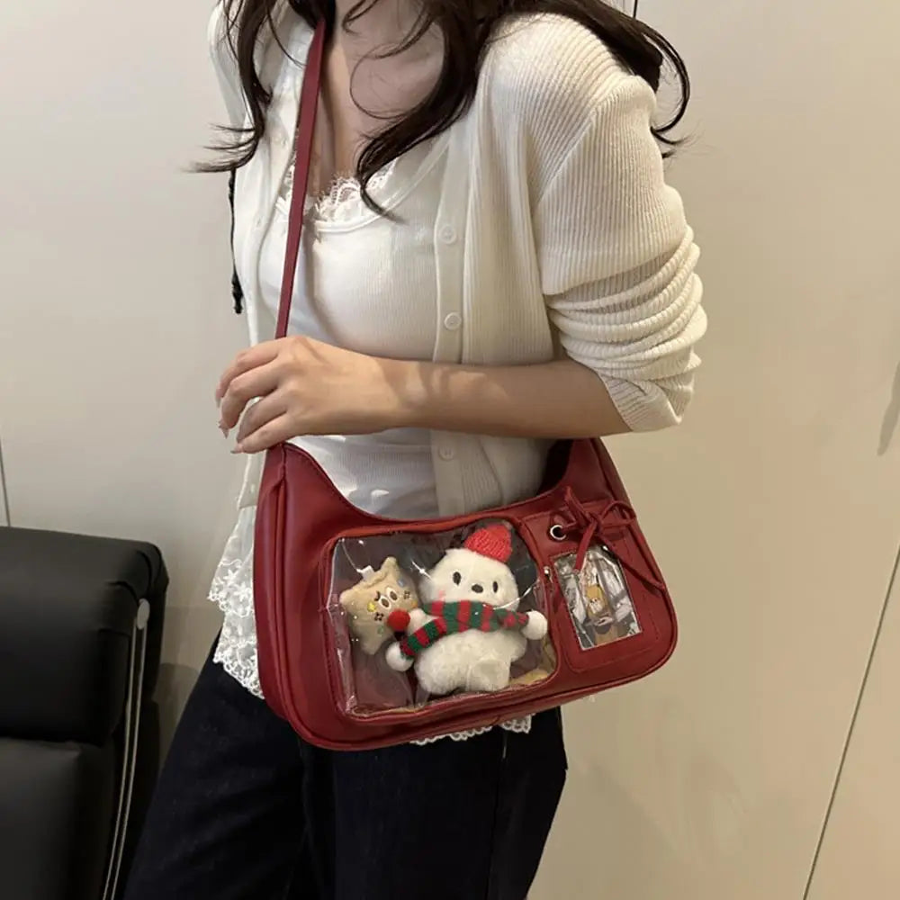 Crossbody Pain Bagzippered Bag Kawaii Bag Girl 2025 Korean Ita Bag Female Japanese Designer Preppy Handbag Shoulder Bag Pain Bag