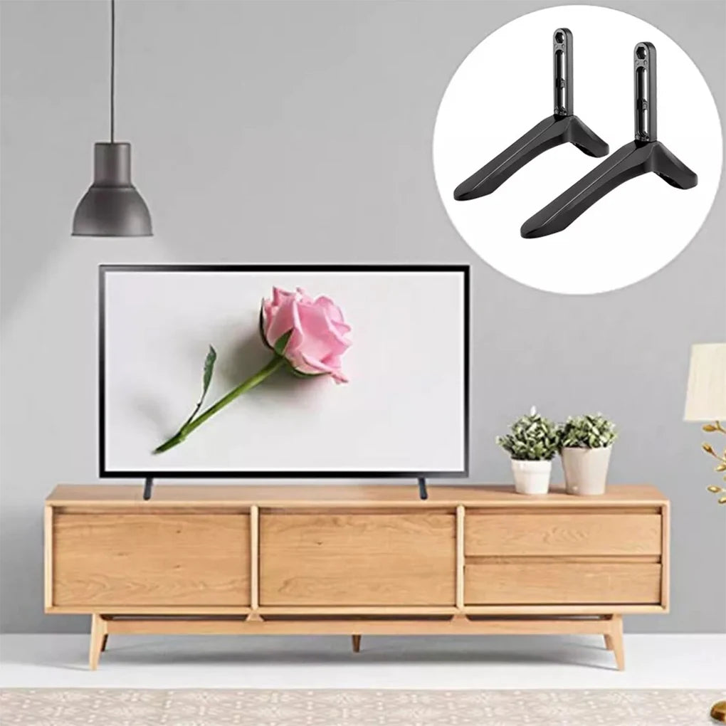 Steel TV Base For LCD Screen Stand Stable And Durable -Heavy-duty Steel Can Carry Up To 15kg Of Load