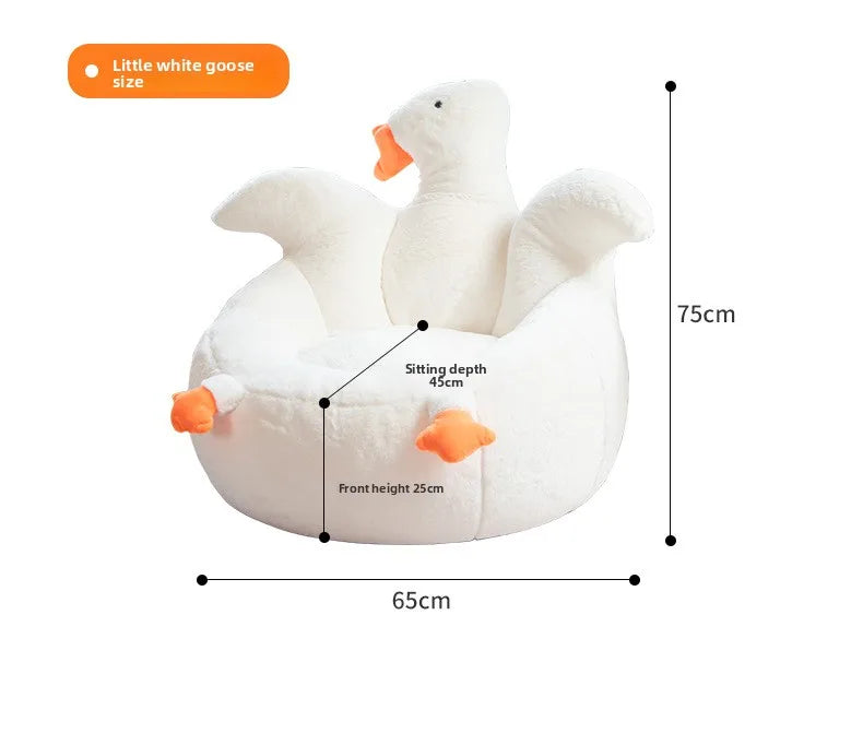 creative cute bean bag sofa goose-shaped design soft portable sofa single lightweight couch wohnzimmer living room furniture