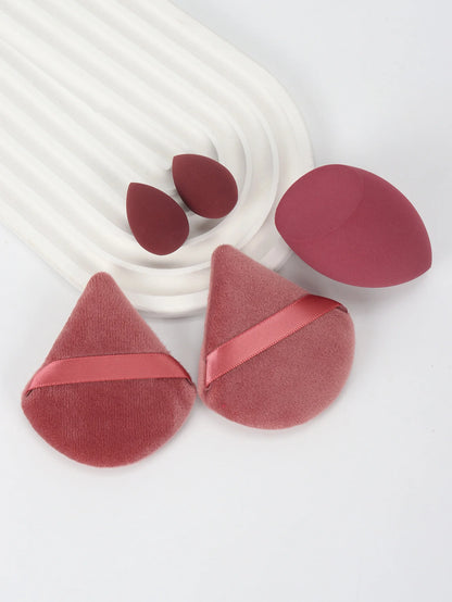 5Pcs Professional Makeup Sponge Set - Soft, Gentle, Multi-Purpose Tools for Perfect Foundation, Powder, and Blush Application