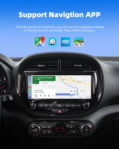 2 in 1 Wired to Wireless Car CarPlay Adapter Android Auto AI Box Plug & Used for OEM Wired CarPlay AA Navigation System