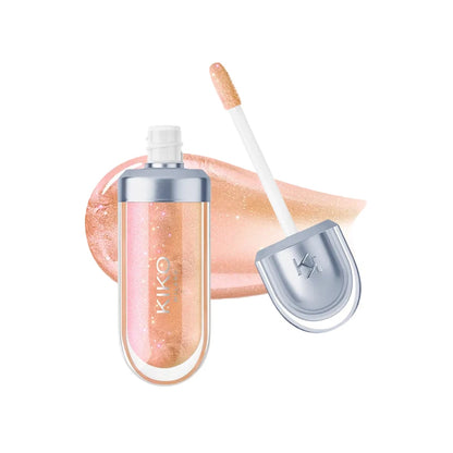 Kiko 3D Hydra Lip Gloss Non-fading Waterproof Blusher Moisturizing Shimmer Makeup Lip Gloss Lipstick Brun Pearly Mauve Liner