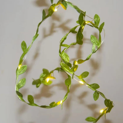 7M/12M/17M Maple Leaf Vine Fairy Lights String LED Solar Light Garden Decoration Waterproof Solar Lamp Wedding Christmas Garland
