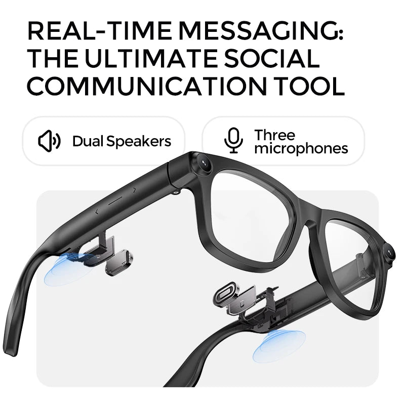 2026 New 4K Lens Smart AI Glasses 800W Video Record Camera ChatGPT Bluetooth Call 100+ Language Translation Music Sunglasses Men